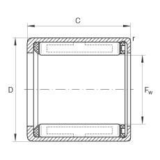 FAG Drawn cup roller clutches - HF0812-KF