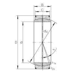 Подшипник GE750-DO INA