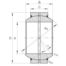 FAG Radial spherical plain bearings - GE140-FO-2RS