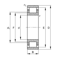 Rodamiento N221-E-M1 FAG