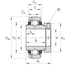 Bantalan GE80-KTT-B INA