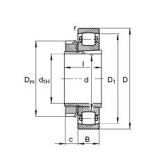 Bantalan 20224-K-MB-C3 + H3024 FAG