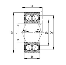 roulements 3800-B-2Z-TVH FAG