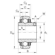 підшипник GYE50-KRR-B-VA INA