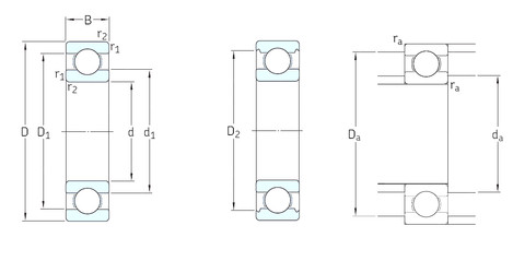 roulements 61902 SKF