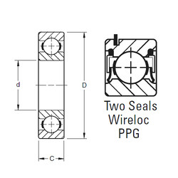 المحامل 203PPG Timken