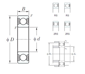 roulements 6322-2RS KOYO