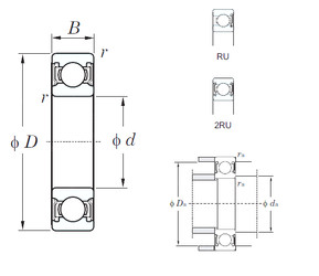 Bantalan 6030-2RU KOYO