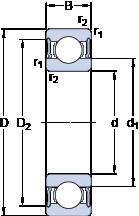 roulements 634-2RS1 SKF