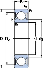 Rolamentos W 63802-2RZ SKF