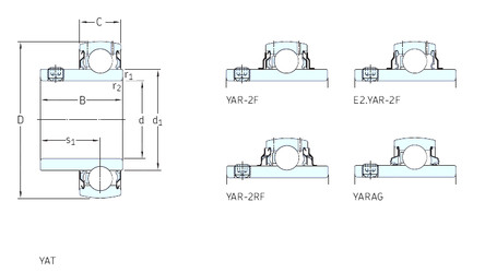 підшипник YAT210-115 SKF