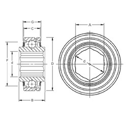 roulements G206KPP4 Timken