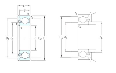 підшипник ICOS-D1B01 TN9 SKF