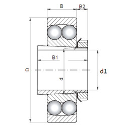 Rolamentos 1306K+H306 CX