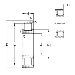 المحامل N319-E-M6 NKE