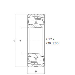 المحامل 22310EG15KW33 SNR