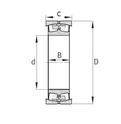 spherical roller bearing axial load 579905A FAG