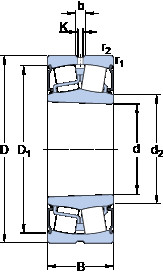 Bantalan BS2-2318-2RS5K/VT143 SKF