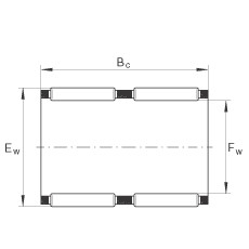 needle roller thrust bearing catalog K26X30X22-ZW INA