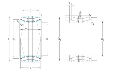 підшипник 32038T146X/DBC220 SKF