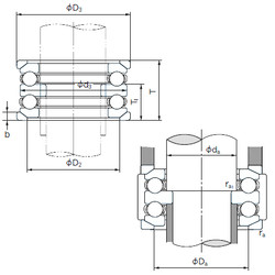 roulements 54313U NACHI