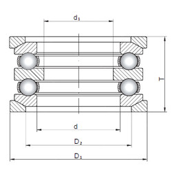 roulements 54211U+U211 ISO