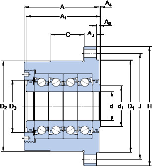 roulements FBSA 206 A/QBC SKF