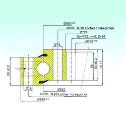 Подшипник ZB1.25.0862.200-1SPPN ISB