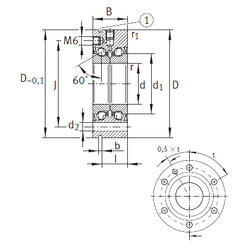 Bantalan ZKLF50140-2Z INA