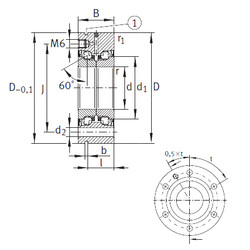 Rodamiento ZKLF2068-2RS-PE INA