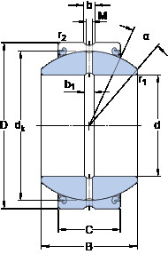 Подшипник GEZH 408 ES-2LS SKF