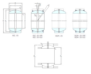 المحامل GEZH204ES-2LS SKF