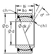 Подшипник GEZ76ET-2RS AST