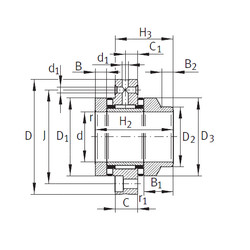 Complex Bearings ZARF75185-L-TV INA