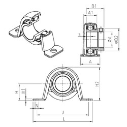 roulements ESPP205 SNR