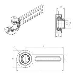 Rodamiento ESSP205 SNR