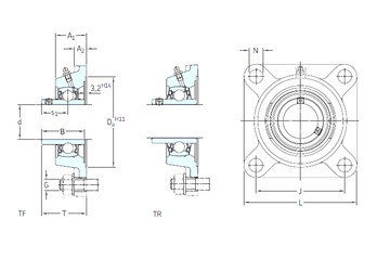 المحامل FY 25 TF SKF