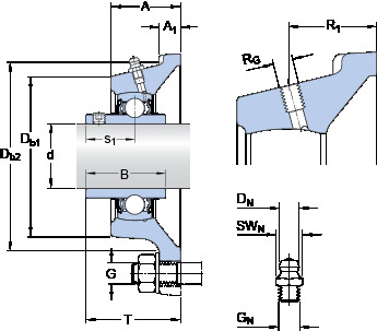 Bearing housed units FYM 1.3/4 TF SKF