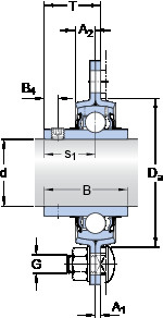 roulements PFT 1.1/4 TF SKF