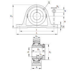 roulements RAK1-3/4 INA