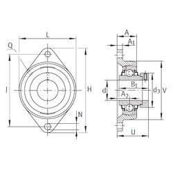 roulements RCJT1-1/8 INA