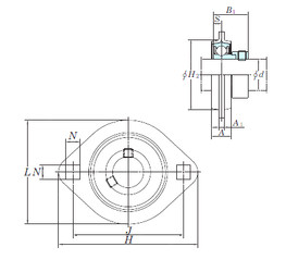 Bantalan SAPFL205 KOYO