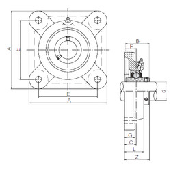 Rodamiento UCF209 ISO