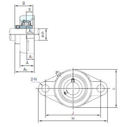 roulements UCFL315 NACHI