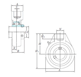 roulements UCHA205-15 KOYO