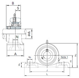 roulements UCP324 NACHI