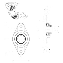 Подшипник USFLZ210 SNR