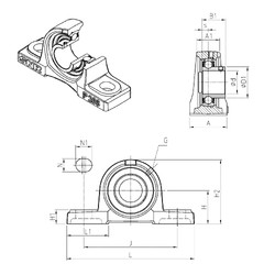 Подшипник USP207 SNR