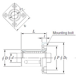 linear bearing shaft SDMK8MG KOYO