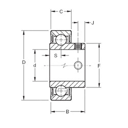 roulements YAE20RR Timken